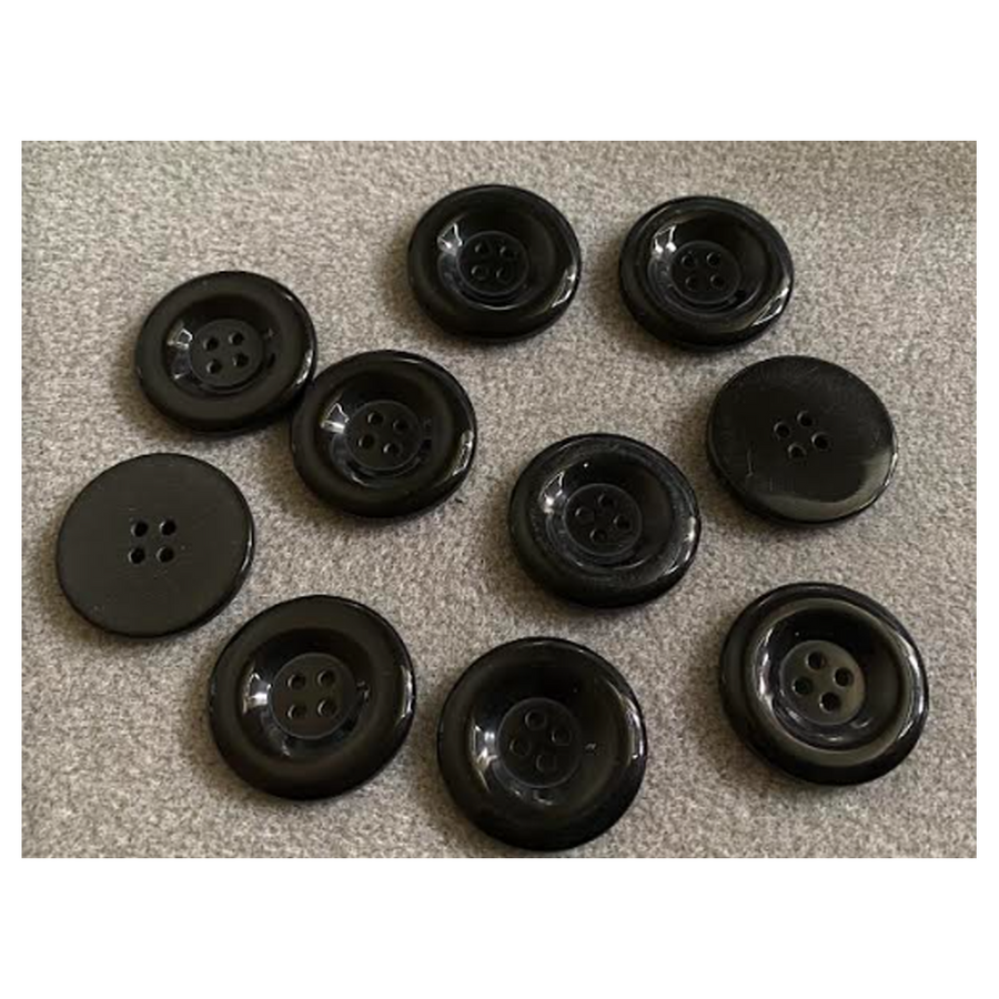 S-AK-3781  Akrilinė saga, 30mm, JUODA, 1vnt.