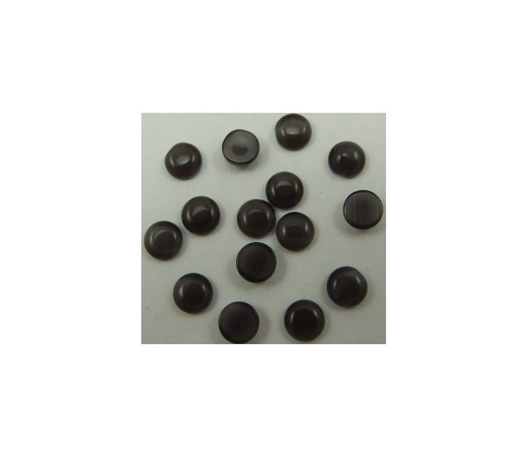 KABAS-40633 Kabašonas katės akis, 6x2,5mm, JUODAS