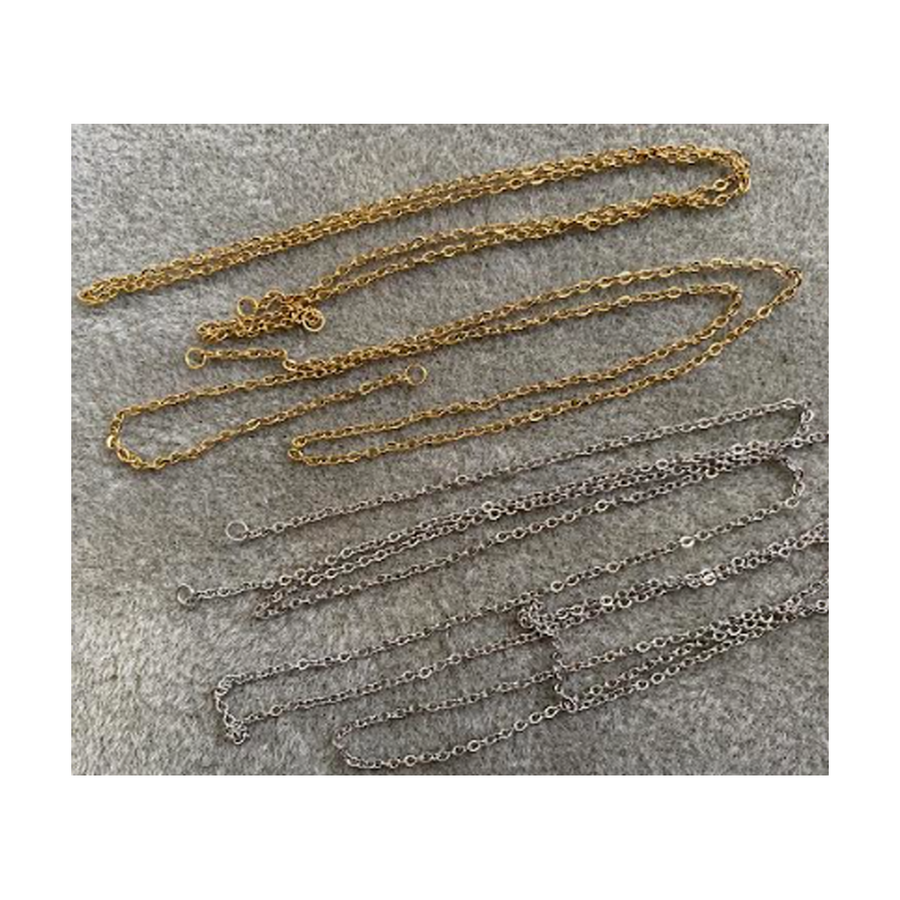 AUK-NP2340  Nerūdyjančio plieno grandinėlė, 50cmx2mm,(be užsegimo) 1vnt.