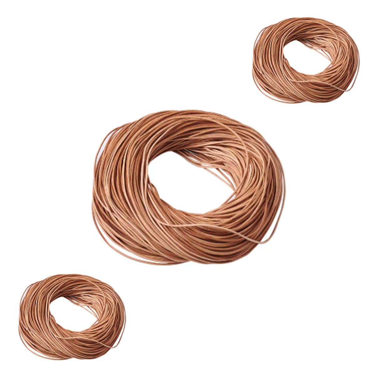 V-OD-N696 Nat., odos virvutė,1.5mm, 5 metrai, Šv., RUDA sp., matinė.