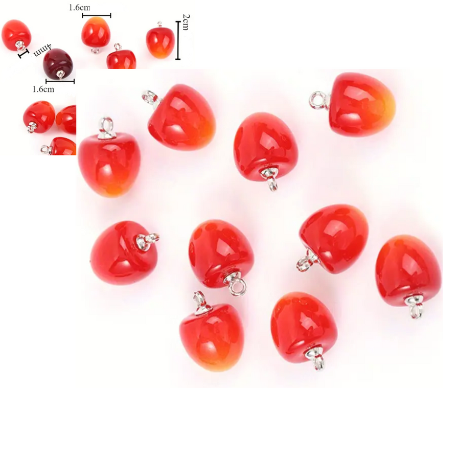 AKR-PK-2279  Akrilinis pakabukas "TREŠNĖ", apie 20mm, 1 vnt.