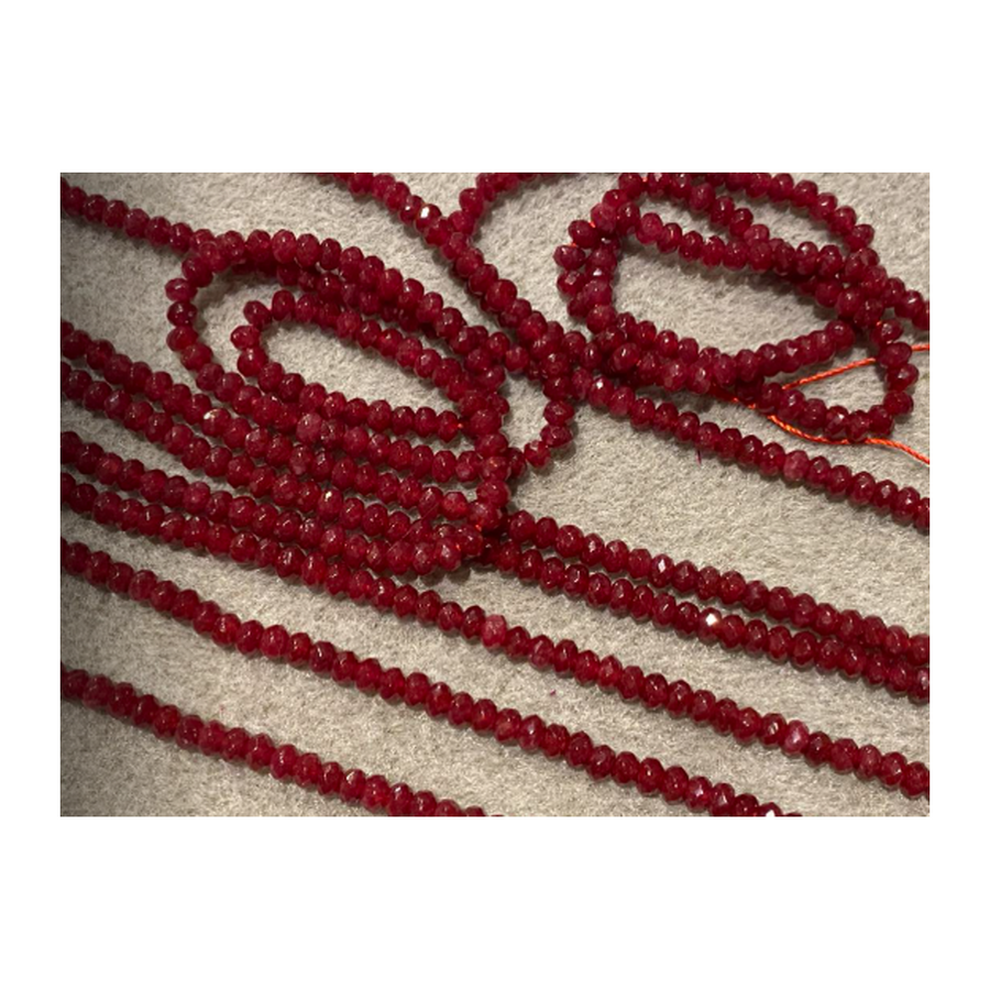 KS-33564  Granato karoliukai, 3x5mm, už giją  17cm, (apie 55 vnt.)