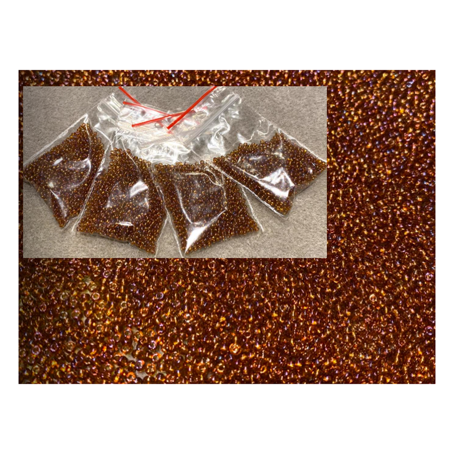 BIS-10-11090  Preciosia biseris, 2.3 mm, apie 10 gr., rudai-aukso  AB 1