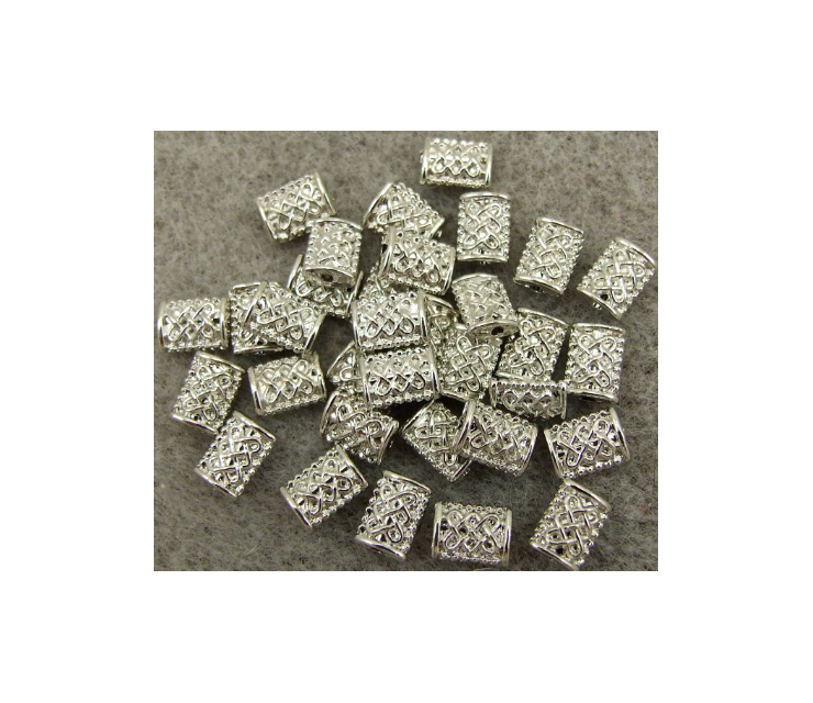 7-PLA94  Karoliukas 5x7mm, platinuotas