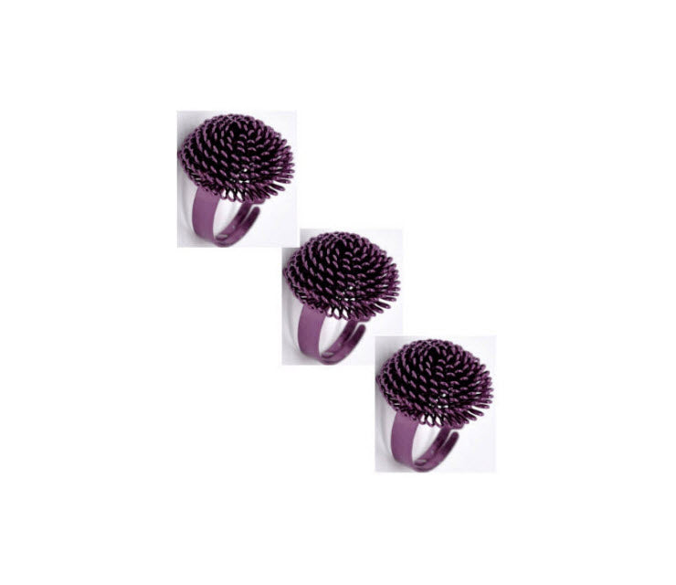 7-RS1129 Žiedas, 22mm , dydis reguliuojasi, violetinis