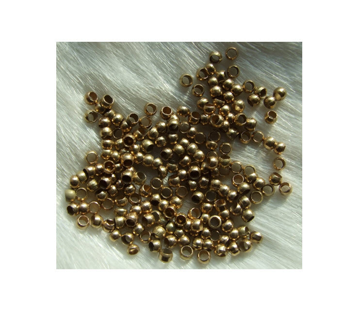 AUK-SKR324 Karoliukas , tinka ir prie send. aukso sp., 3mm, kaina už 50 vnt.