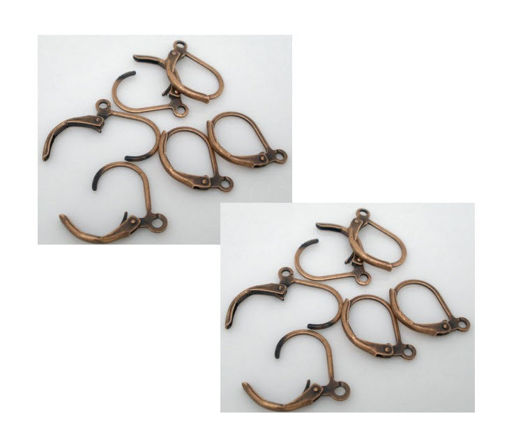 VAR-2233 Užsegimai auskarams, 16x10mm, vario sp., už 2