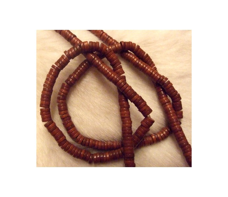 AK-HW1882 Hovlito karoliukas, 6x2mm, rudai-bordo sp., disko formos