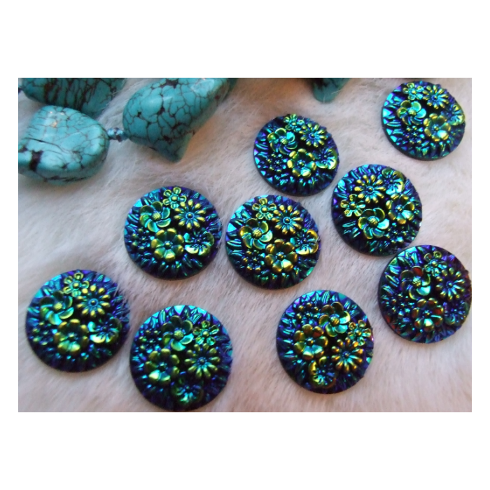 KAB-AK8818  Akrilinis kabošonas, 18mm, mėlynas AB
