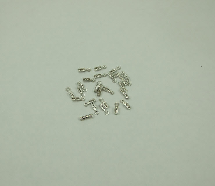 7-24153 Plieninė užbaigimo detalė, virvutei 1mm