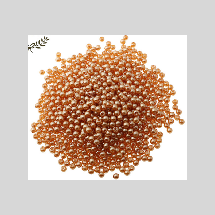 AK-PA1   Akriliniai perliukai, 4mm, už 100 vnt., NUDE sp.