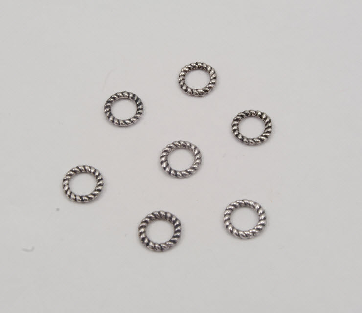 2-10218 Žiedelis, send., sidabro sp., 9.5x1.5mm