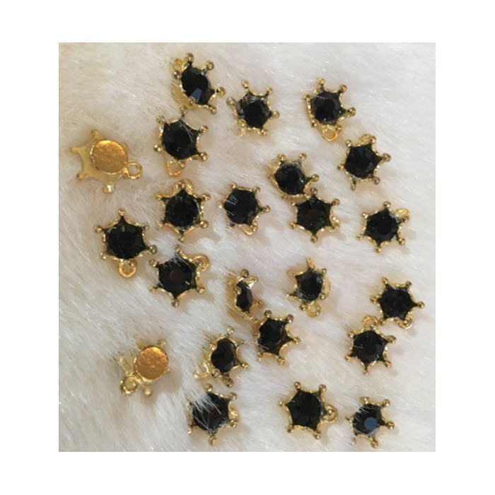 AUK-EML103  Emaliuotas pakabukas, 13x10x6 mm, "KARŪNĖLĖ"
