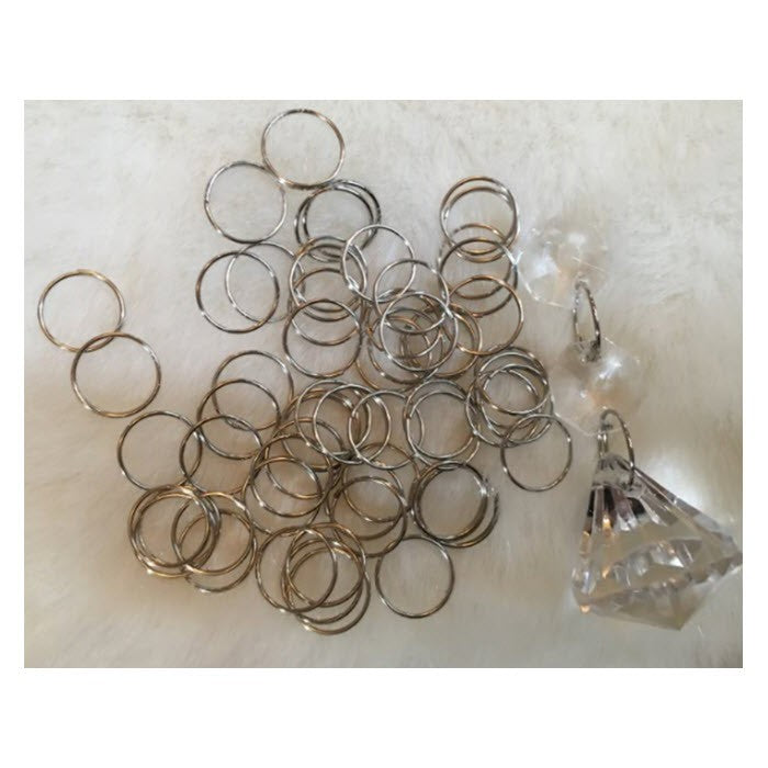 7-12334 Žiedelis, 12mm, pusiau suktas, (tinka dek., girliandoms)