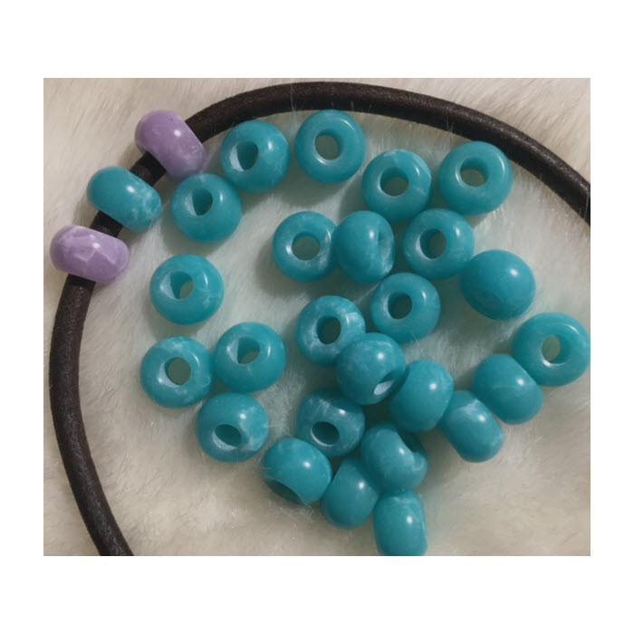 AK-KRS1461 Akmeninis karoliukas, 14x9x5mm, melsvas