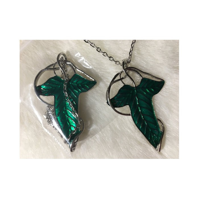 7-PK48117  Pakabukas "Lapas", apie 6x4 cm, ŽALIAS