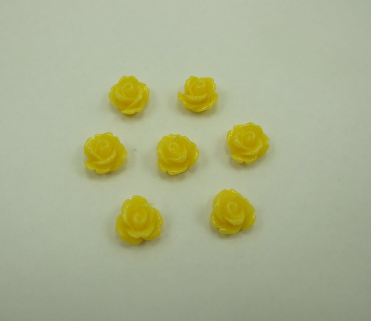 GEL-1486 gėlytė, geltona, 7mm